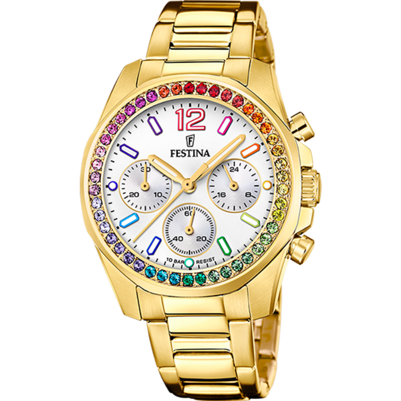 Festina Multi-Coloured Stones Ladies Watch