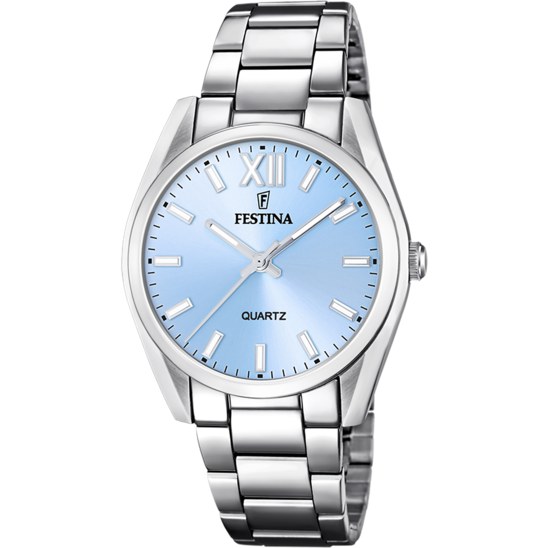 FESTINA LADIES STEEL BLUE DIAL WATCH