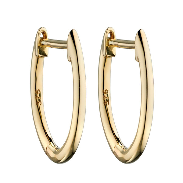 Huggie Hoop Earrings - 9ct Gold