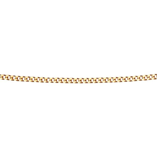 0.6mm Diamond Cut Curb Chain - 9ct Yellow Gold