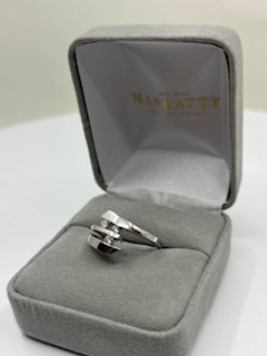 Diamond Trilogy Ring - 9ct Gold