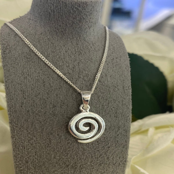 Celtic SIlver Pendant Necklace