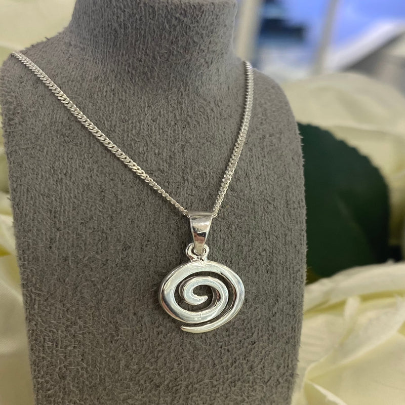 Celtic SIlver Pendant Necklace