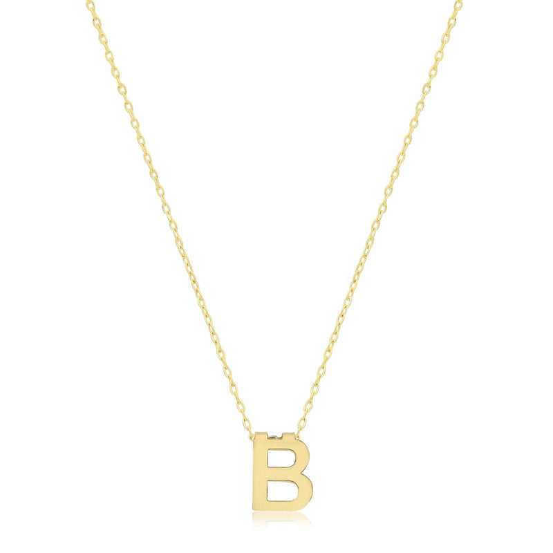Initial Necklace - 9ct Yellow Gold