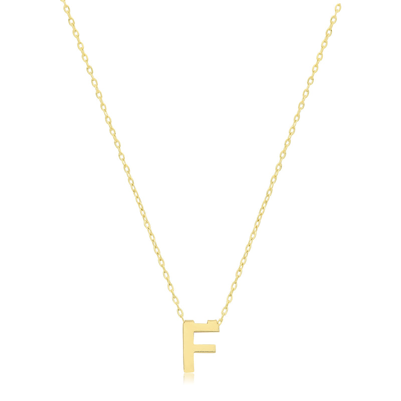 Initial Necklace - 9ct Yellow Gold