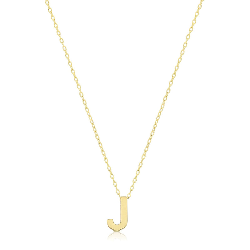 Initial Necklace - 9ct Yellow Gold