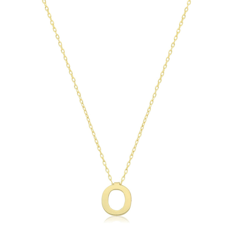 Initial Necklace - 9ct Yellow Gold