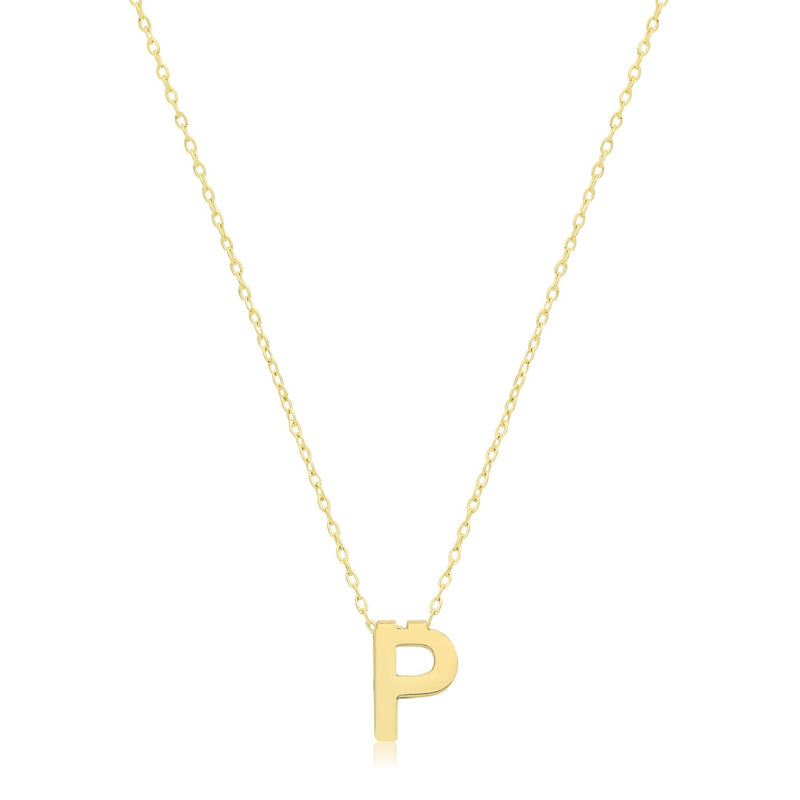 Initial Necklace - 9ct Yellow Gold