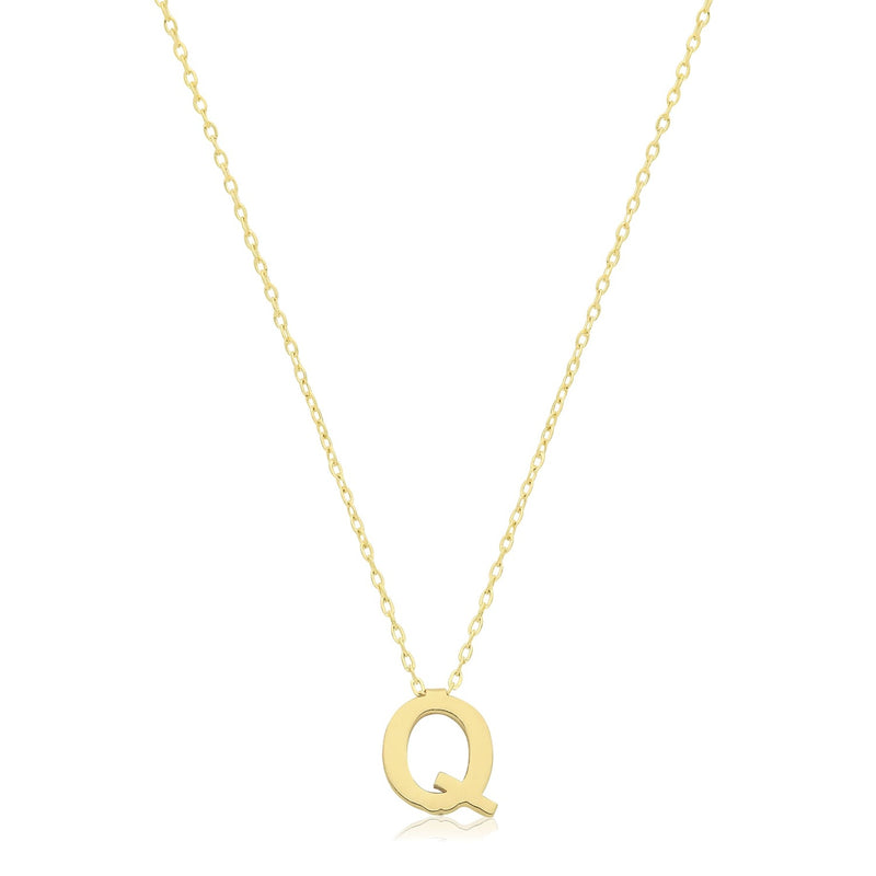 Initial Necklace - 9ct Yellow Gold