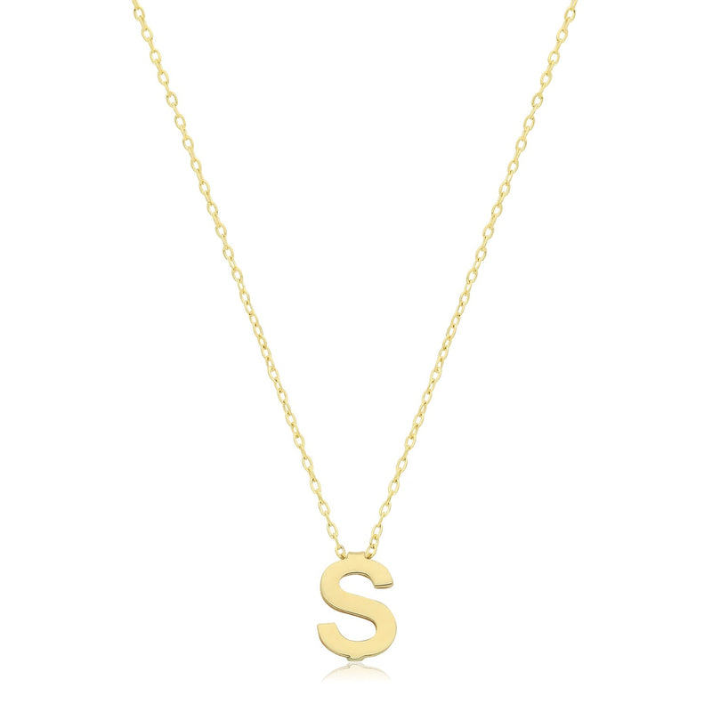 Initial Necklace - 9ct Yellow Gold