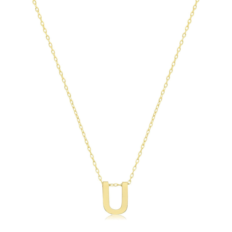 Initial Necklace - 9ct Yellow Gold