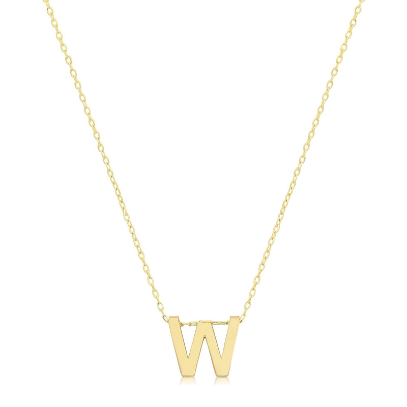Initial Necklace - 9ct Yellow Gold