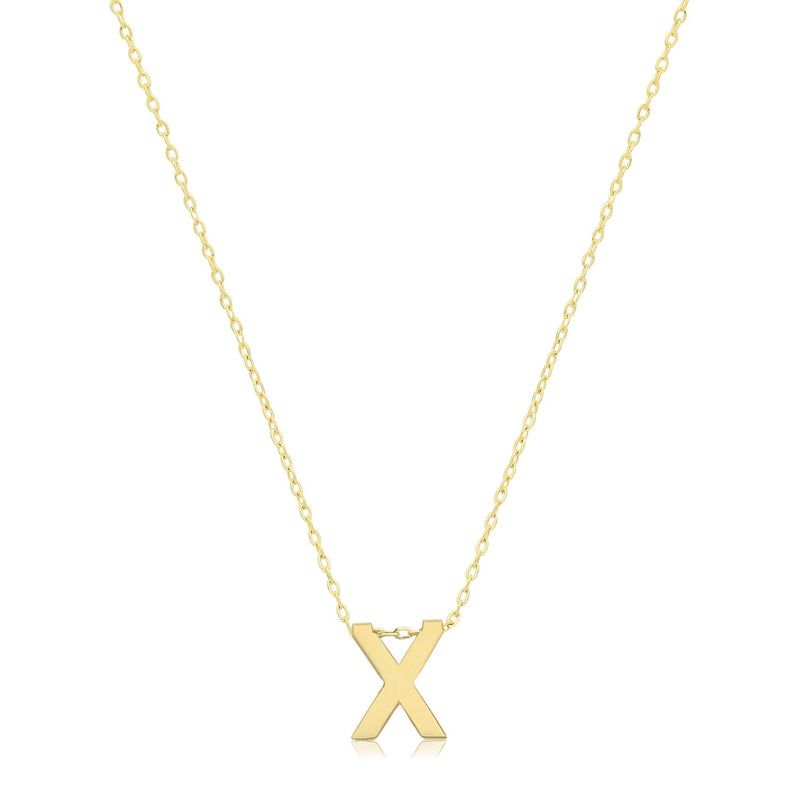 Initial Necklace - 9ct Yellow Gold
