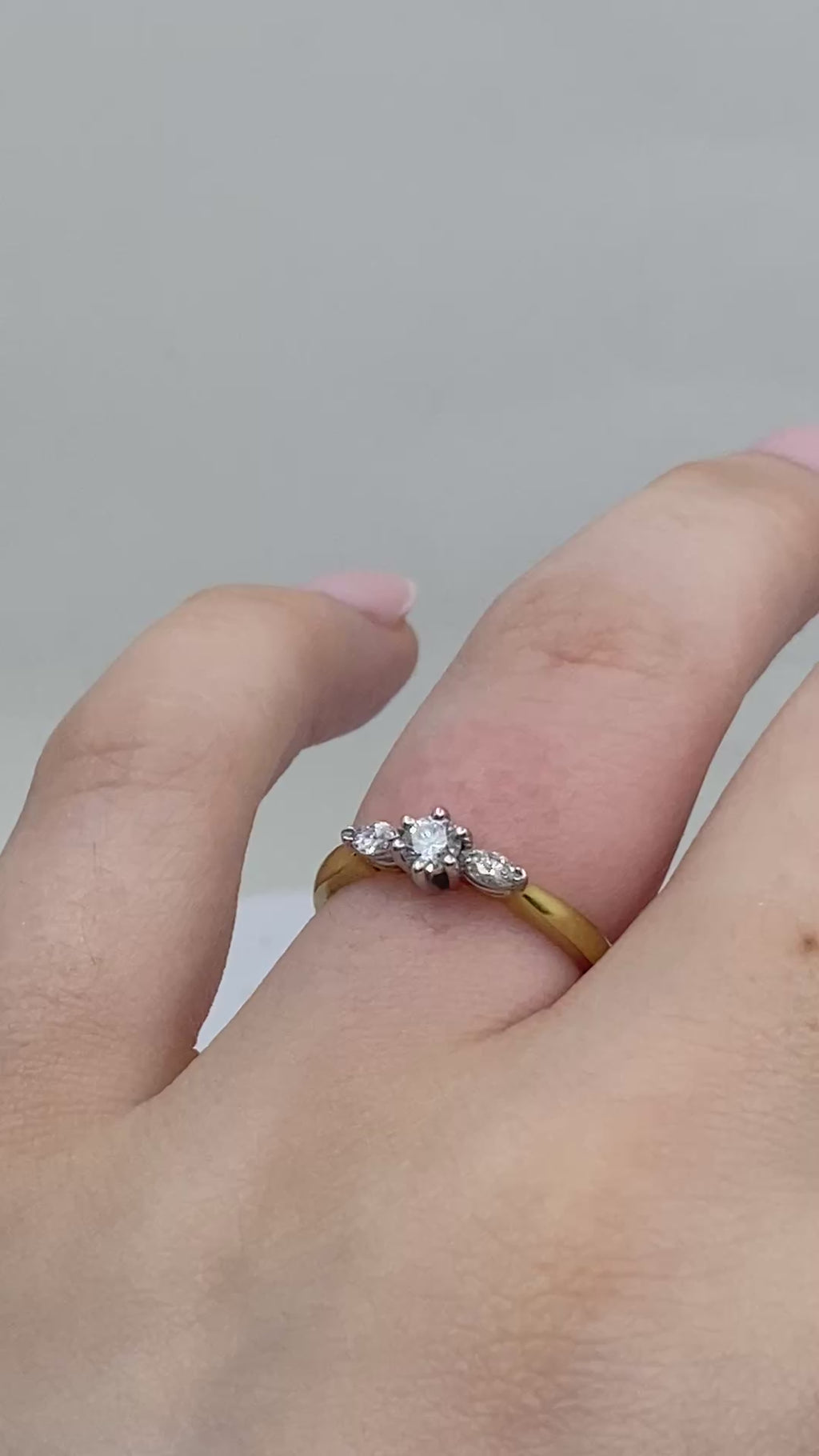 Trilogy Diamond Ring - 18ct Gold