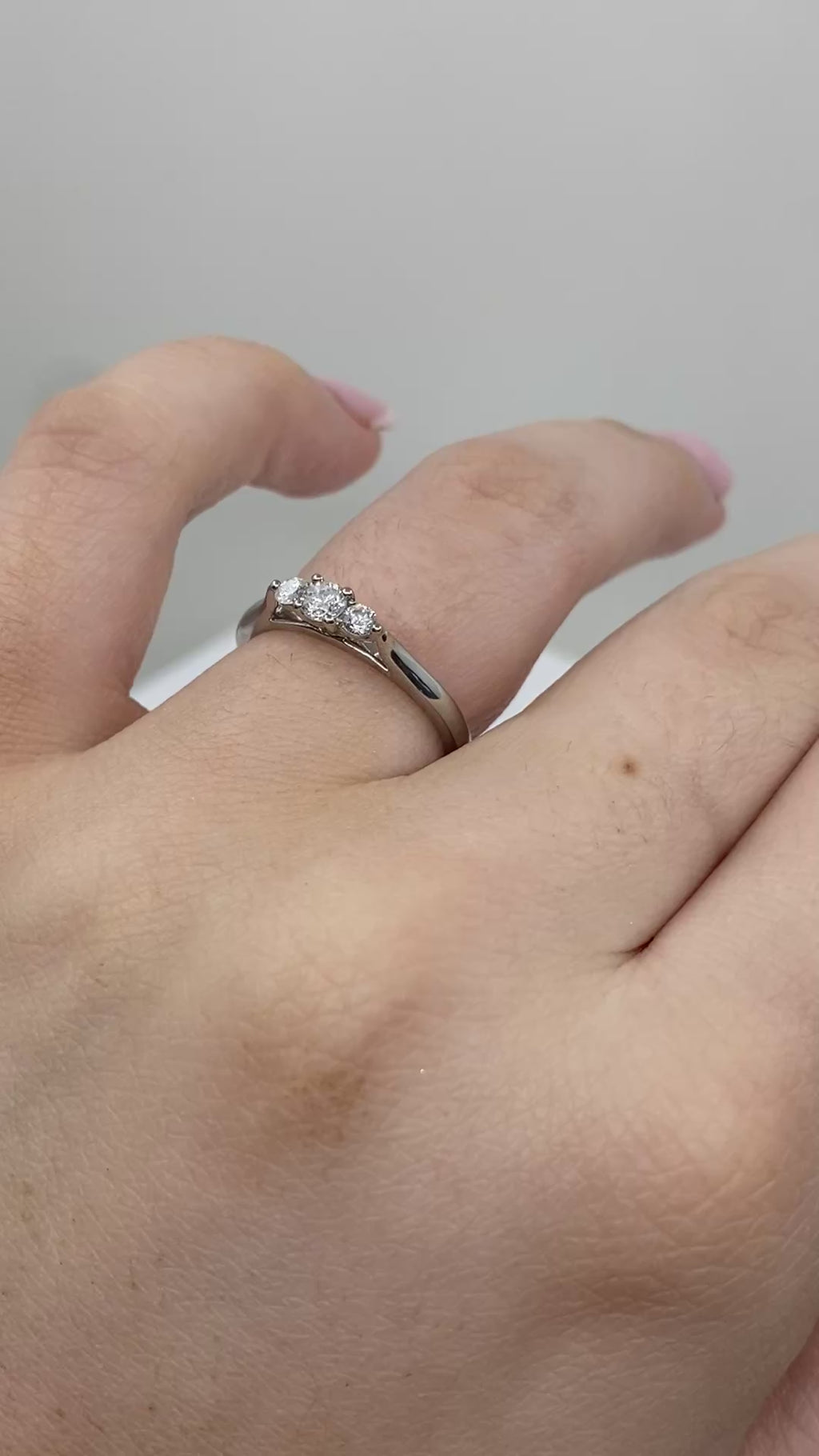 Diamond Trilogy Ring - Platinum