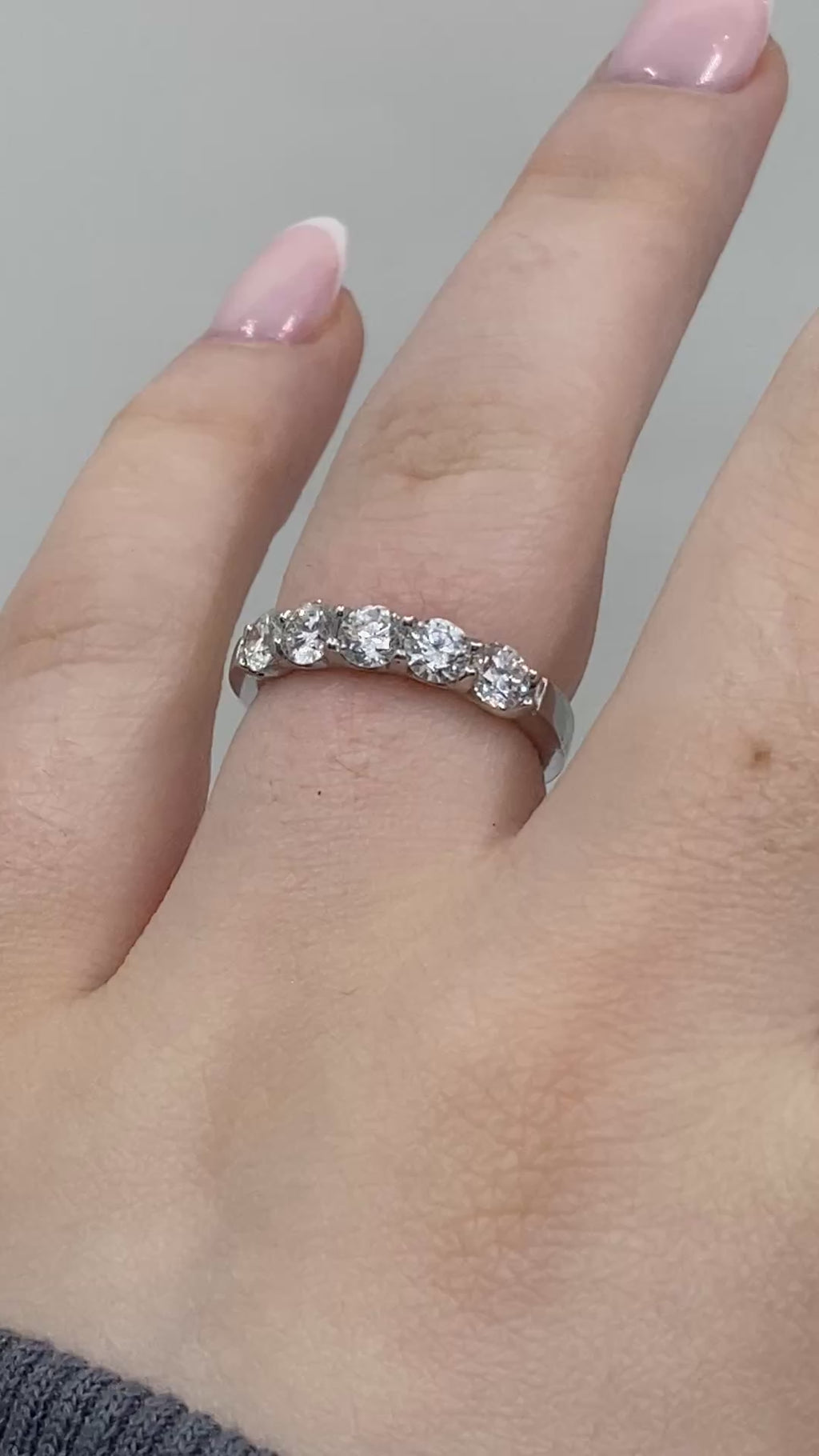 5 Stone Diamond Eternity Ring - 18ct Gold