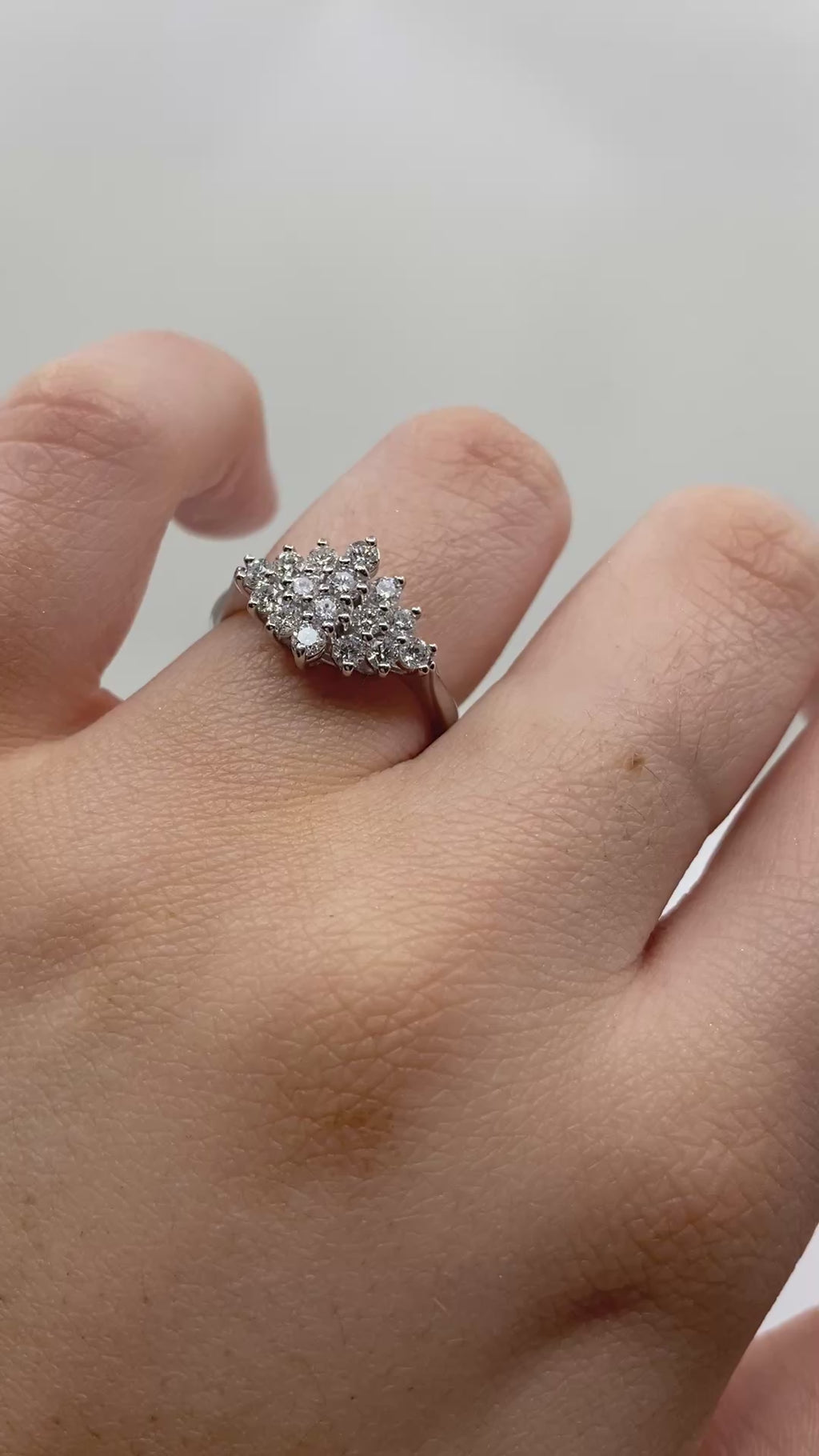 Diamond Cluster Ring - 18ct Gold