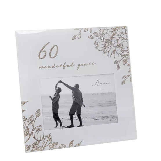 60th - Diamond Anniversary 4x6 Photo Frame