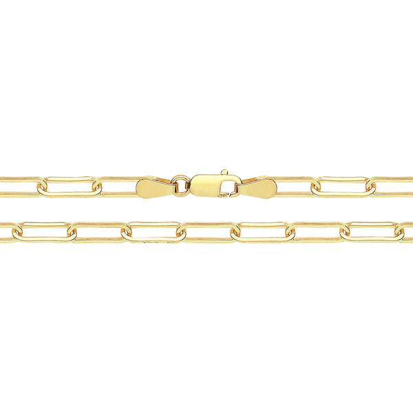 Square Diamond Cut Chain/Bracelet - 9ct Yellow Gold