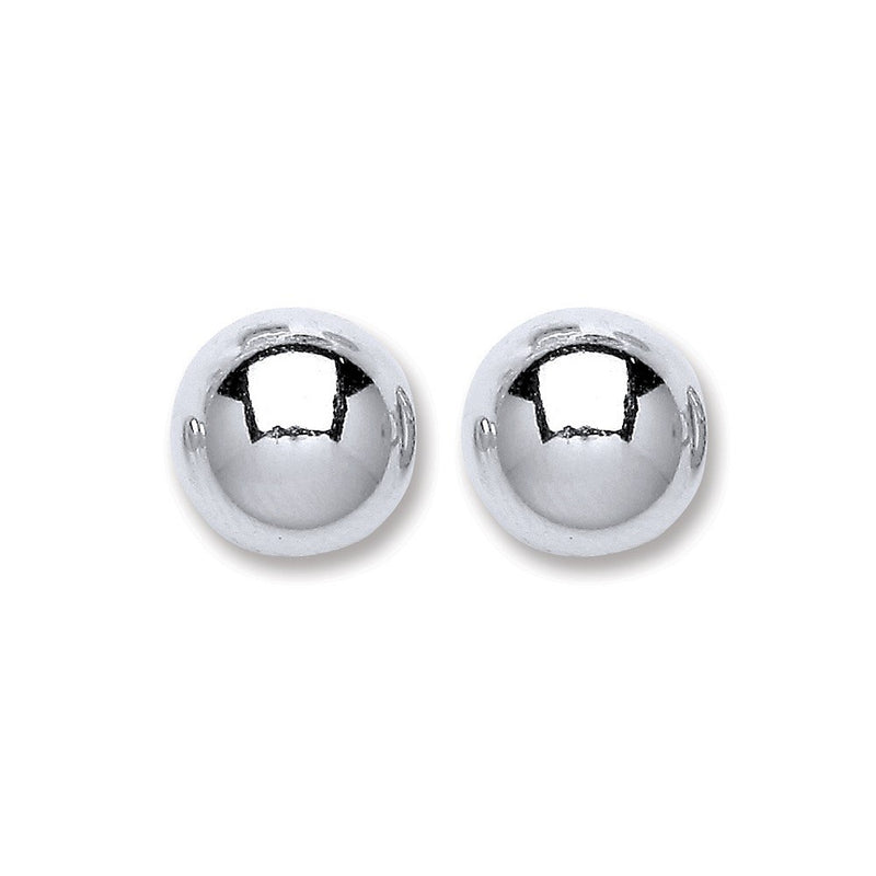 Silver Ball Studs 10mm - Hanratty Jewellers