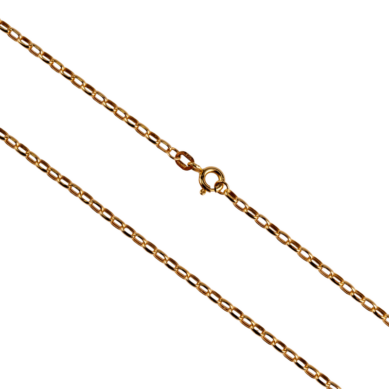 Hollow Diamond Cut Belcher Chain 2.5mm - 9ct Gold