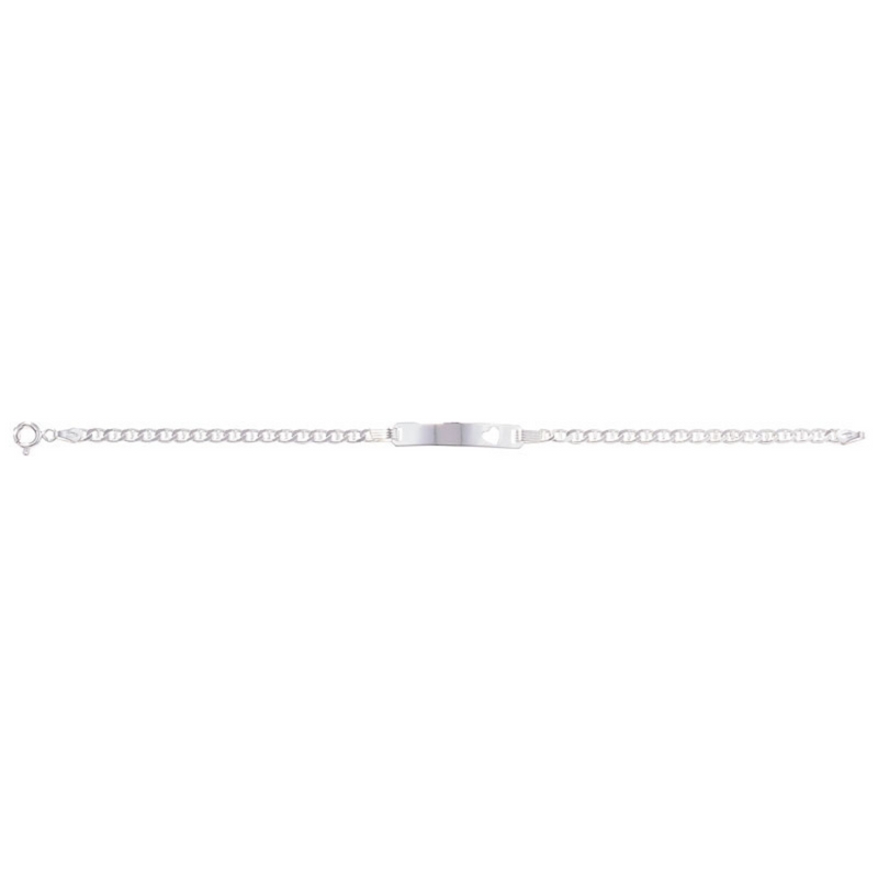 ID Heart Bracelet - Sterling Silver