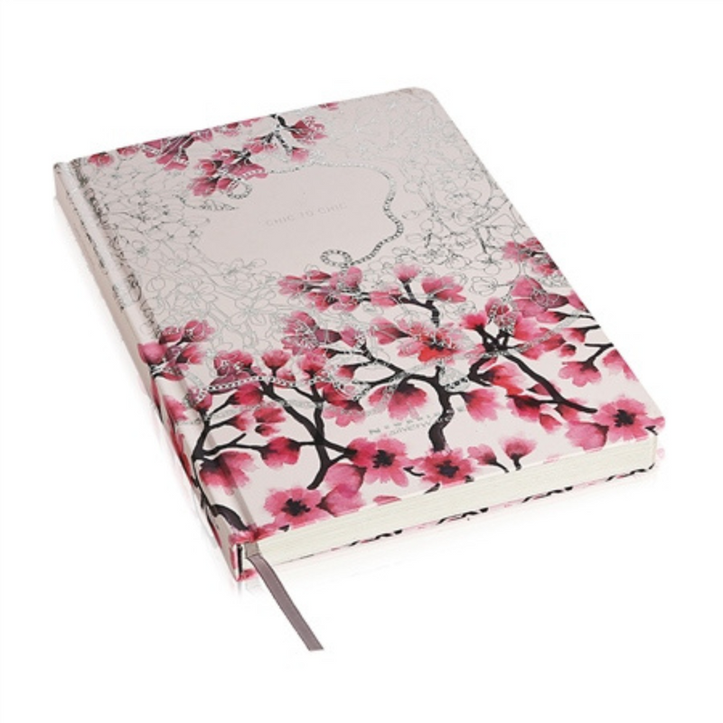 ‘Chic to Chic' Pink Hardback Notebook - NEWBRIDGE SILVERWARE