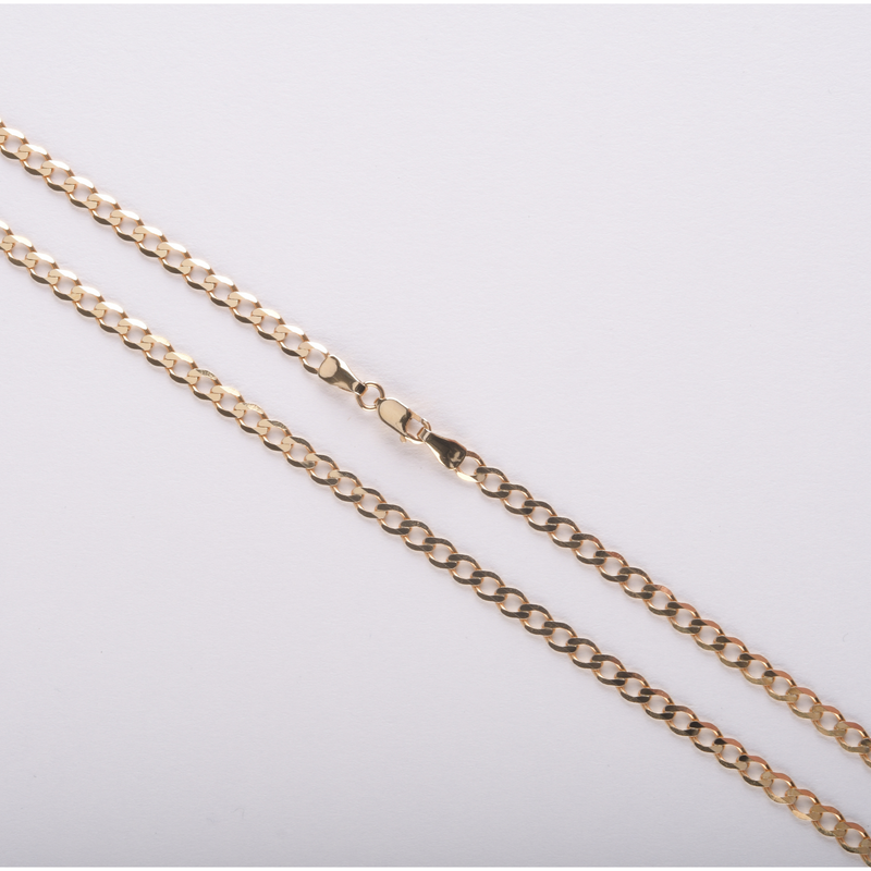 Curb Chain 3.5mm- 9ct Gold
