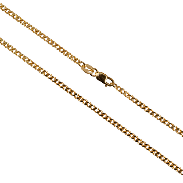 Classic Hollow Curb Chain - 9CT YELLOW GOLD