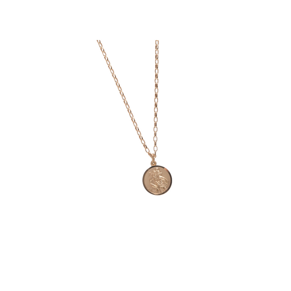 St. Christopher Necklace - 9ct Yellow Gold