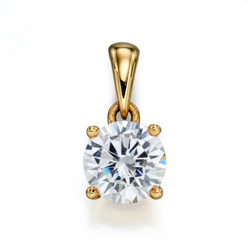 April Birthstone Pendant - 9ct Gold