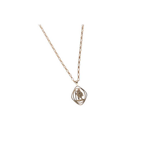 St. Christopher Necklace - 9ct Yellow Gold