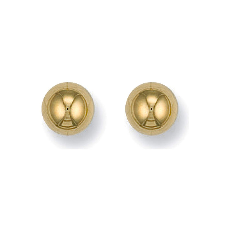 Ball Studs 7mm - 9ct Yellow Gold - Hanratty Jewellers